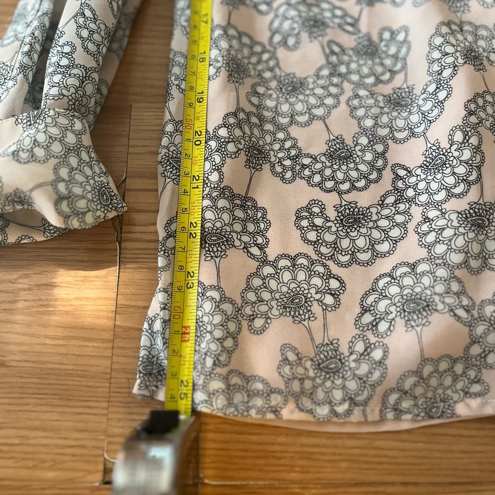 DKNY Black Floral Lace Top